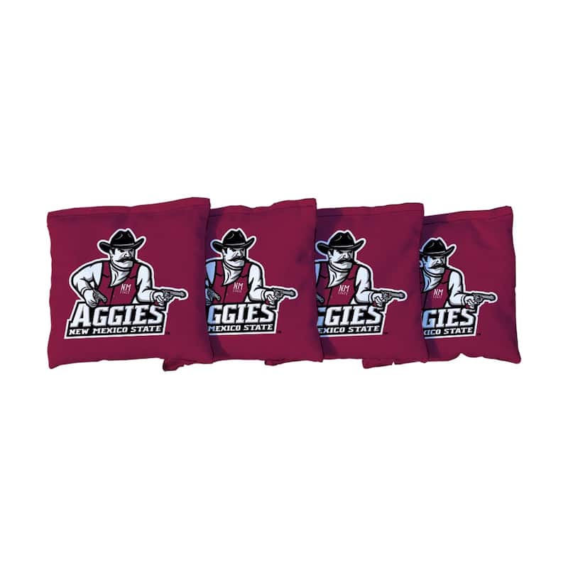 New Mexico State Aggies Red Cornhole Bags - Corn Filled