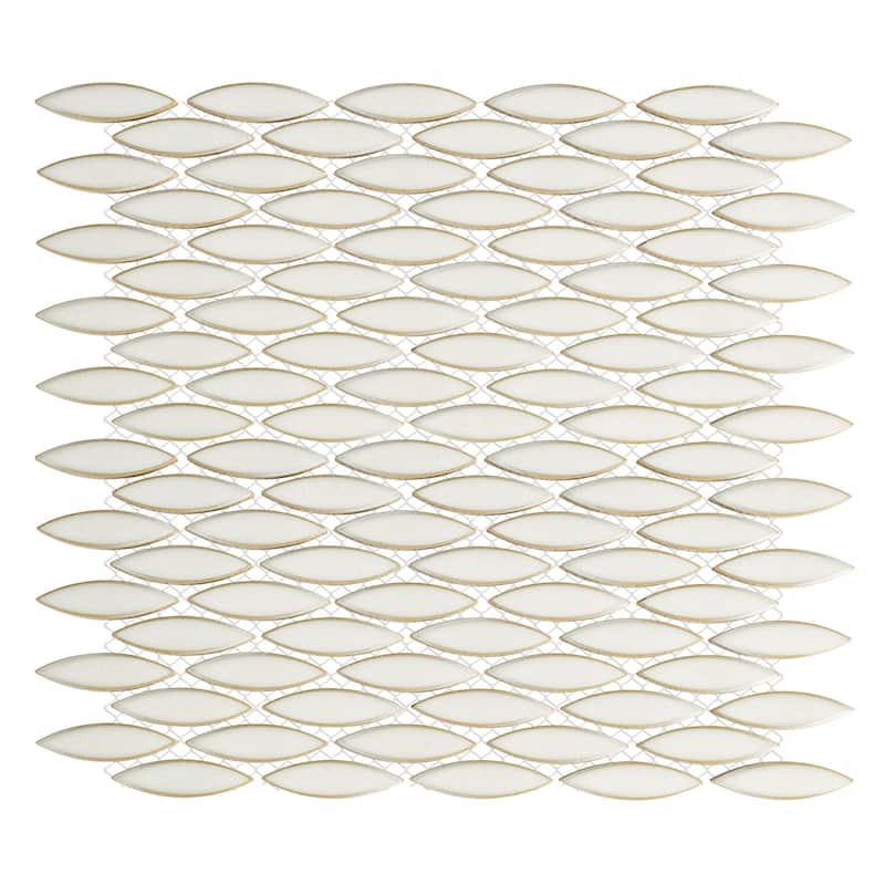 Merola Tile Pescado Honed Snowcap White 12" x 12-1/2" Porcelain Floor and Wall Tile