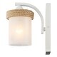 preview thumbnail 3 of 2, Wry Lighting Chatham 1-light Vanity in Natural White