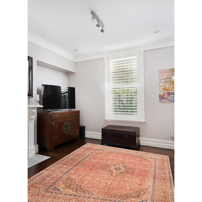 ECARPETGALLERY Hand-knotted Antalya Vintage Red Wool Rug - 9'7 x 12'10