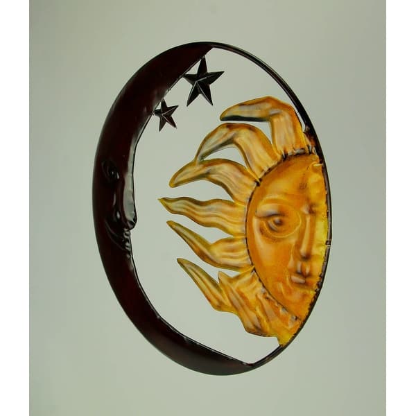 Shop Metal Art Celestial Sun And Moon Indoor Outdoor Wall Decor
