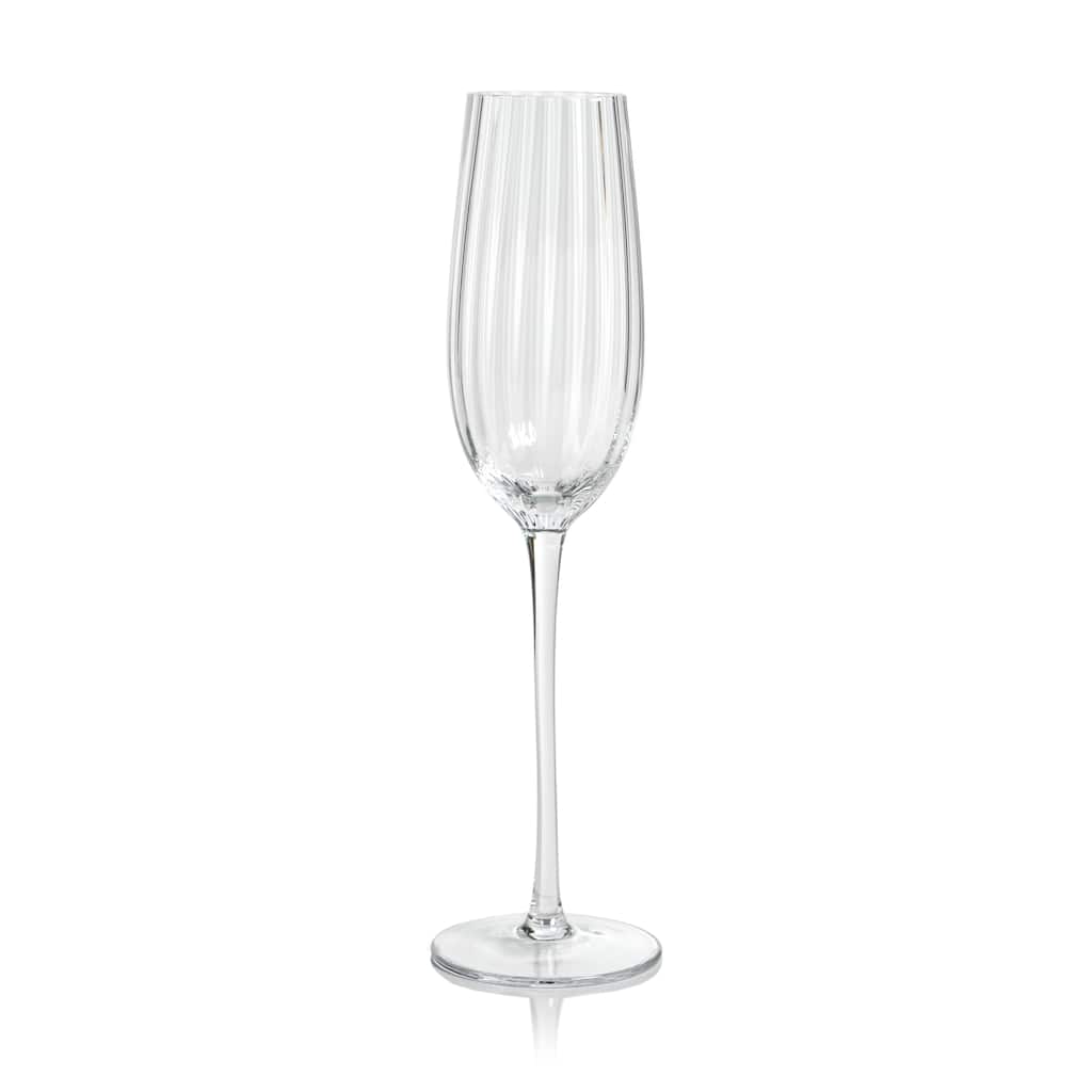 Malden Optic Champagne Flutes, Set of 4