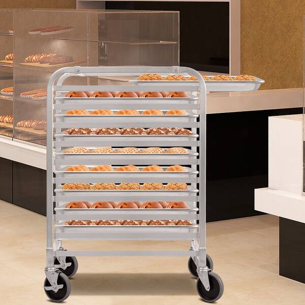 Shop Costway 10 Sheet Aluminum Bakery Rack Commercial Cookie Bun