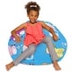 preview thumbnail 81 of 189, Kids Bean Bag Chair, Big Comfy Chair - Machine Washable Cover 38 Inches Large - Canvas Farm Animals on Blue