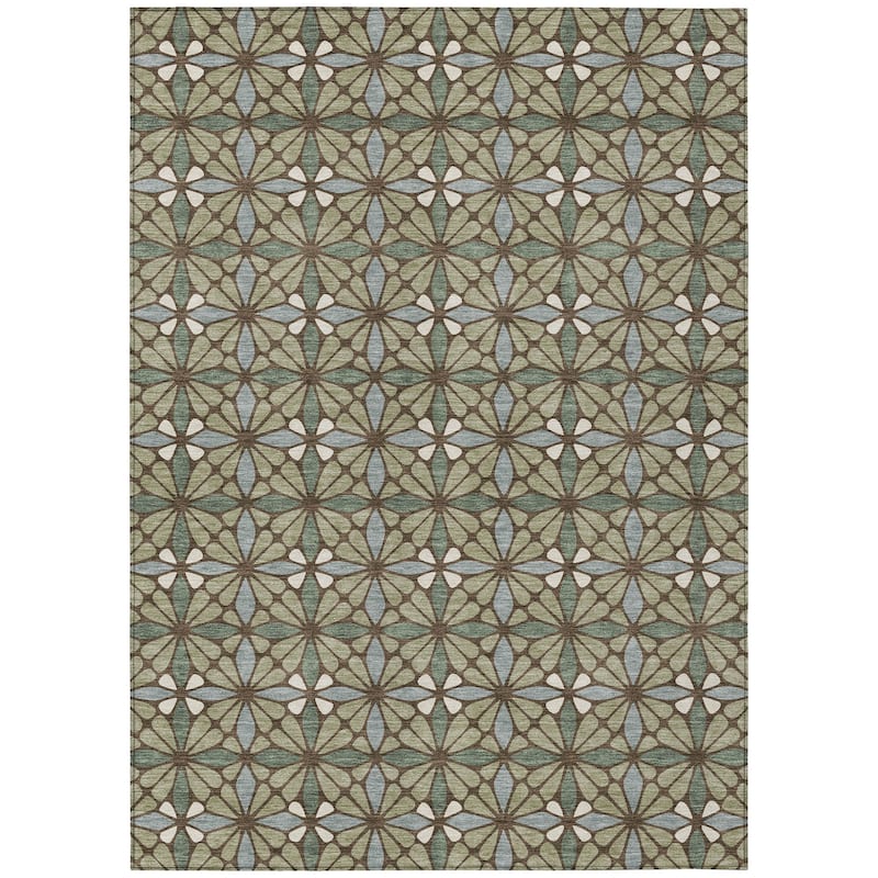 Machine Washable Indoor/ Outdoor Mosaic Pablo Chantille Rug