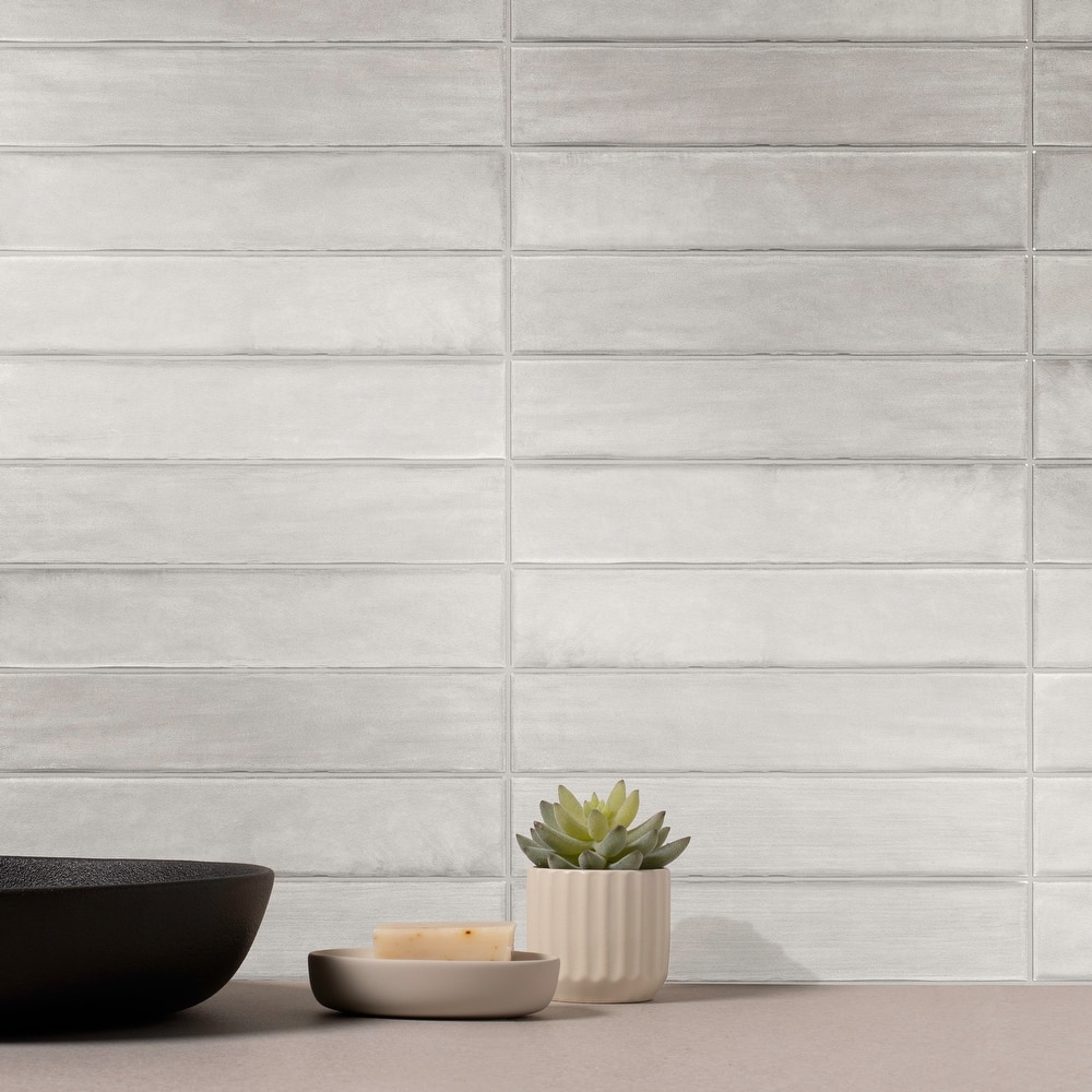 Buckingham 3 in. x 16 in. Glazed Porcelain Subway Wall Tile