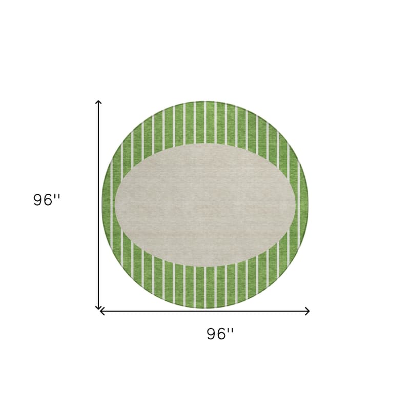 HomeRoots Striped Transitional Rectangle Outdoor Rug