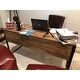 Carbon Loft Jannah Rustic Brown Embossed Writing Desk