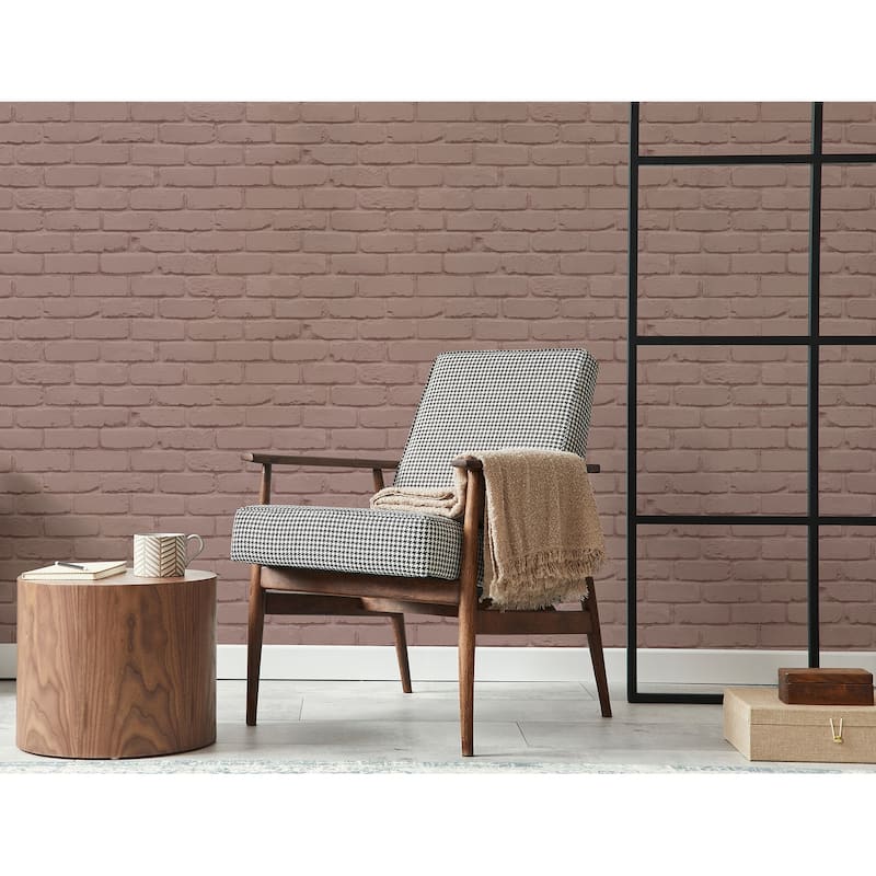 Fine Decor Alpin Pink Painted Brick Wallpaper