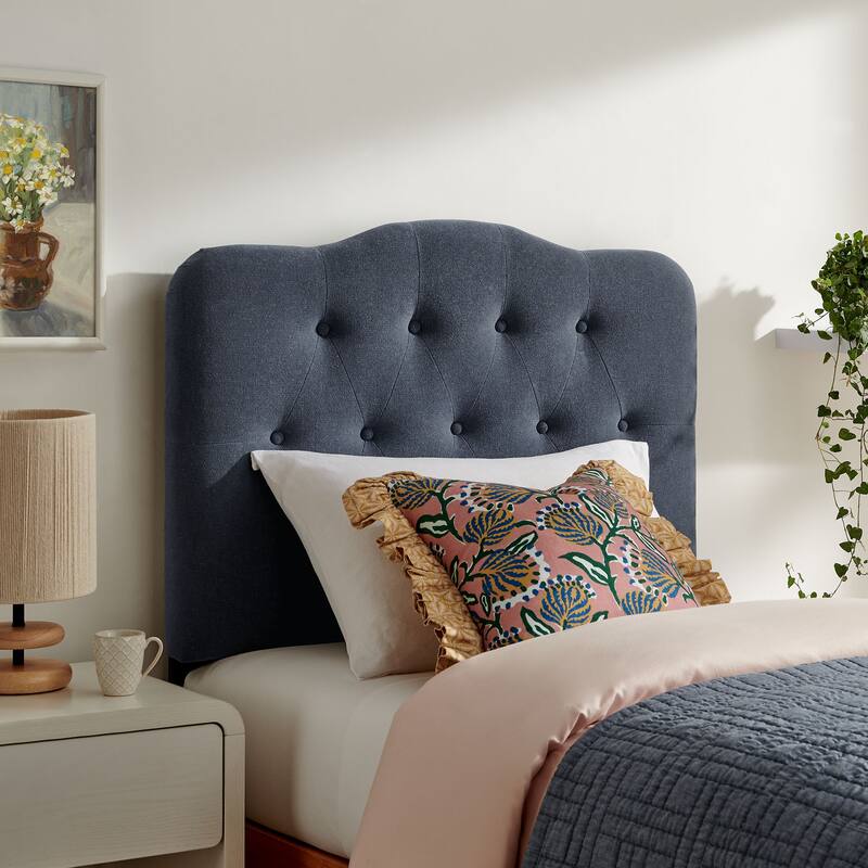Annabel Upholstered Headboard - Denim - Twin