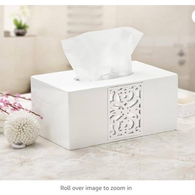 Creative Scents Decorative Tissue Case - White - White