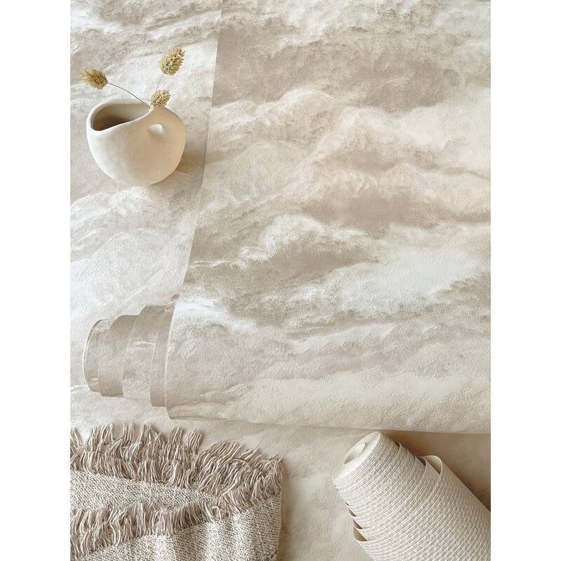 Belgravia Decor Nimbostratus Ash Cloud Wallpaper