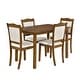 preview thumbnail 21 of 38, Modern Style Kitchen Dining Set Rectangular Table with Upholstered Chairs