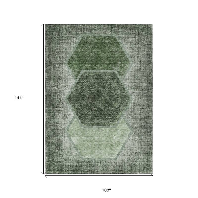 HomeRoots Geometric Transitional Rectangle Outdoor Rug