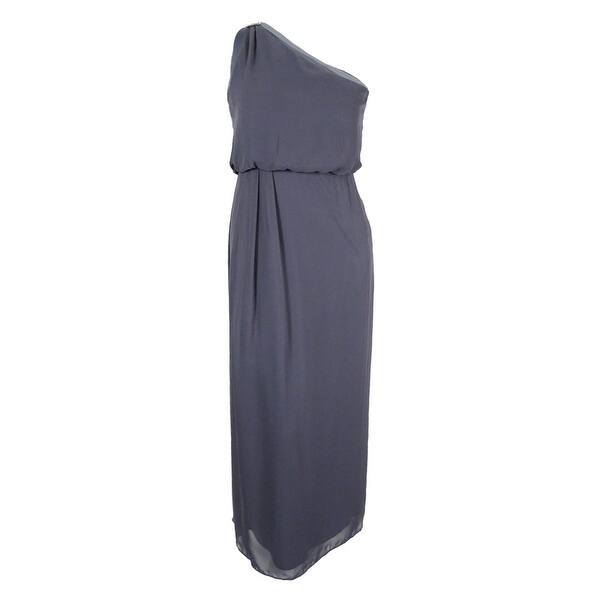 Shop Adrianna Papell One Shoulder Chiffon Draped Gown Free