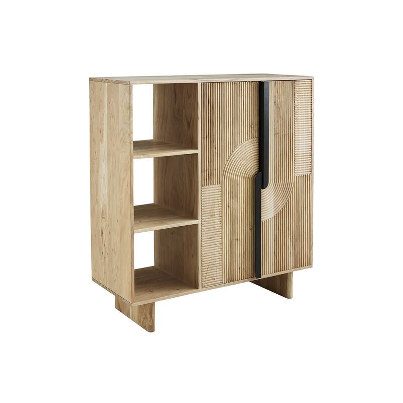 Signature Design by Ashley Kierwell Natural Accent Cabinet - 39.5" W x 16.75" D x 45.63" H