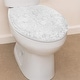 preview thumbnail 102 of 189, Home Weavers Waterford Collection Cotton Toilet Lid Rug | Elastic Fit | Fit Most Standard Toilet Lid | 18"x18" White