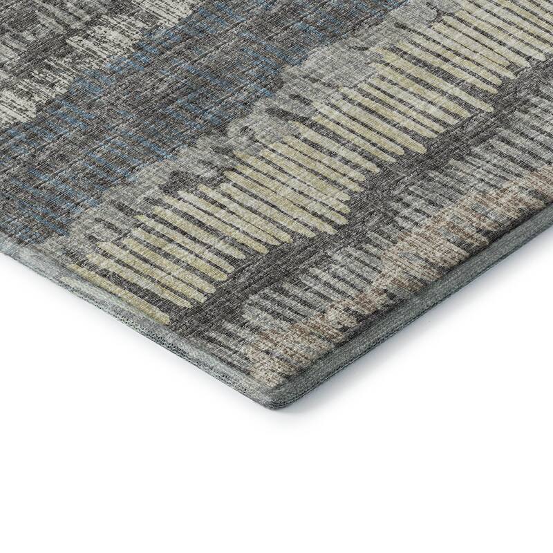 Premium Washable Super Soft Abstract Ombre Stripes Mayfield Rug