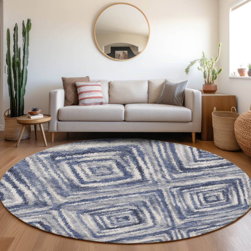 Machine Washable Indoor/ Outdoor Chantille Moroccan Boho Contemporary Rug