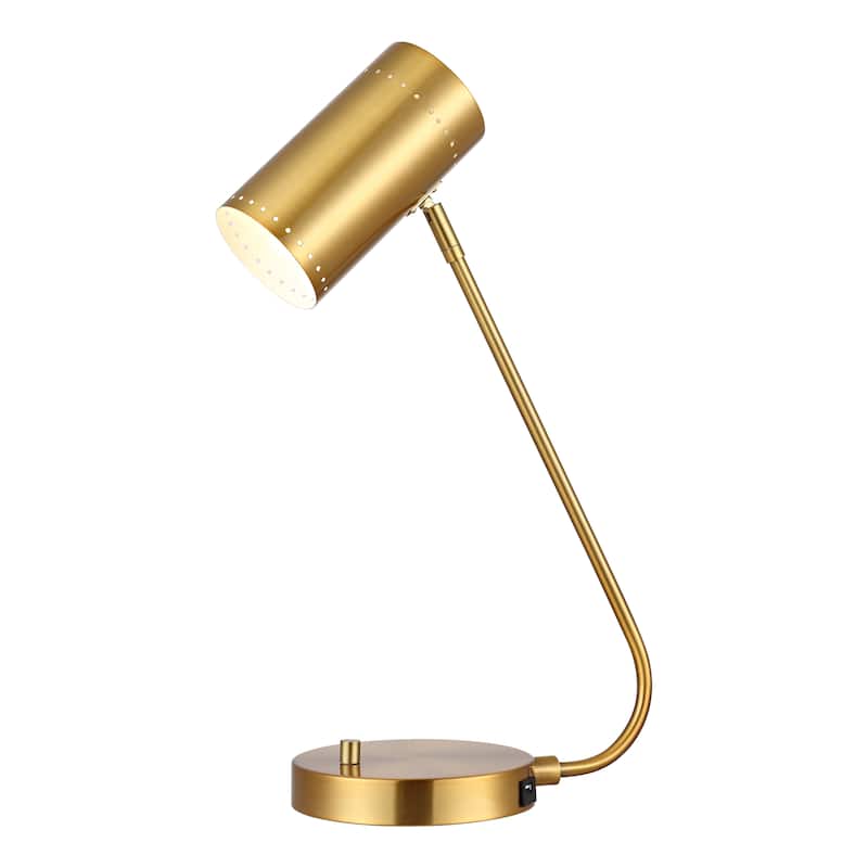 SAFAVIEH Lighting 23-inch Contemporary Crane Task LED Table Lamp.
