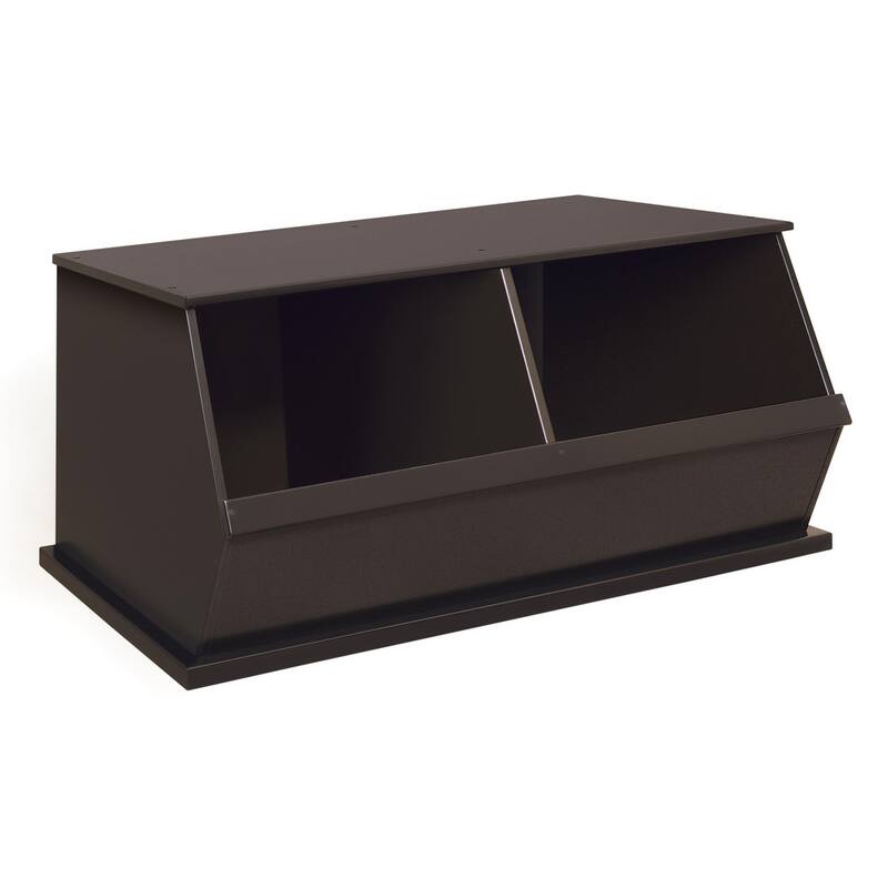 Badger Basket Two Bin Stackable Storage Cubby
