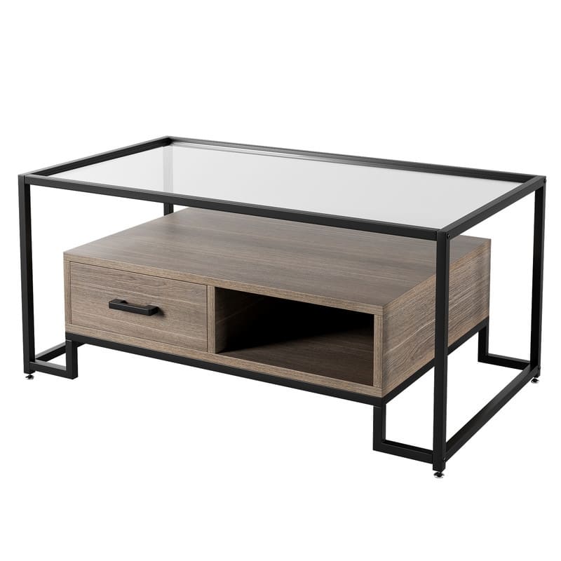 Raised bottom coffee table