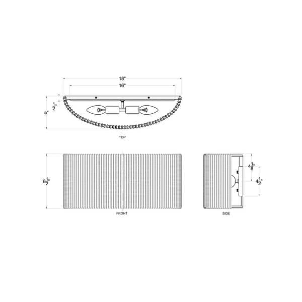 Varaluz Jacob's Ladder Bathroom Vanity Light - French Gold - 5"D x 18"W