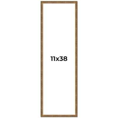 11x38 Frame Gold Solid Wood Picture Frame - Complete Modern Photo