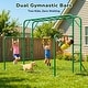 preview thumbnail 9 of 17, Hapfan 400lbs 3-in-1 Heavy Duty Metal Monkey Bar Set, Outdoor Playset with Gymnastics Bars & Trapeze Swing for Backyard Outdoor