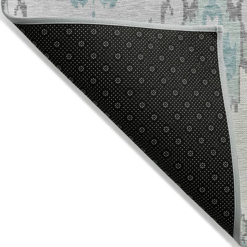 HomeRoots Ikat Transitional Rectangle Outdoor Rug