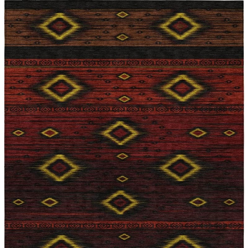 HomeRoots Tribal Transitional Rectangle Outdoor Rug