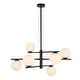 preview thumbnail 26 of 31, Modern 6-Light Dimmable Sputnik Bubble Chandelier for Dining Room