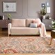 preview thumbnail 80 of 125, Miranda Haus Oriental Traditional Floral Damask Indoor Area Rug 4' X 6' - Ginger