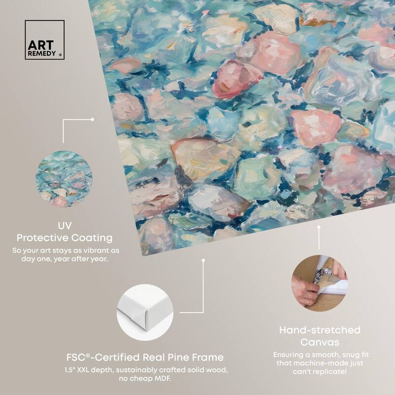Turquoise Dream Canvas by Art Remedy, Gallery Wrapped