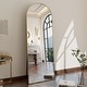 preview thumbnail 7 of 11, Arched Wall Mounted Full Length Mirror Large Standing Mirror 64"x21" - Gold