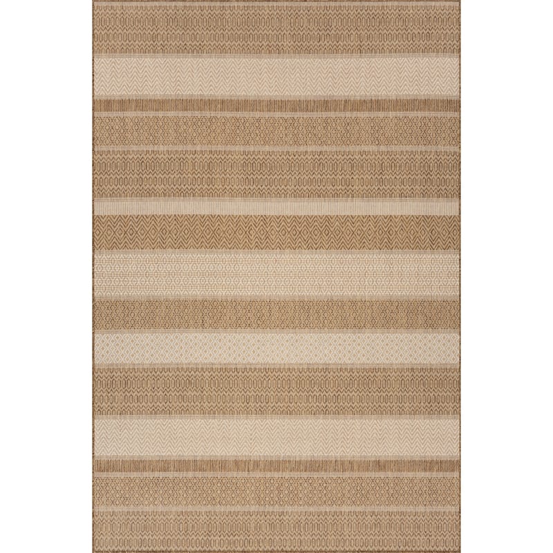 Nuloom Torelle Indoor/Outdoor Abstract Area Rug - Brown - 9' 6" x 12' - Rectangle