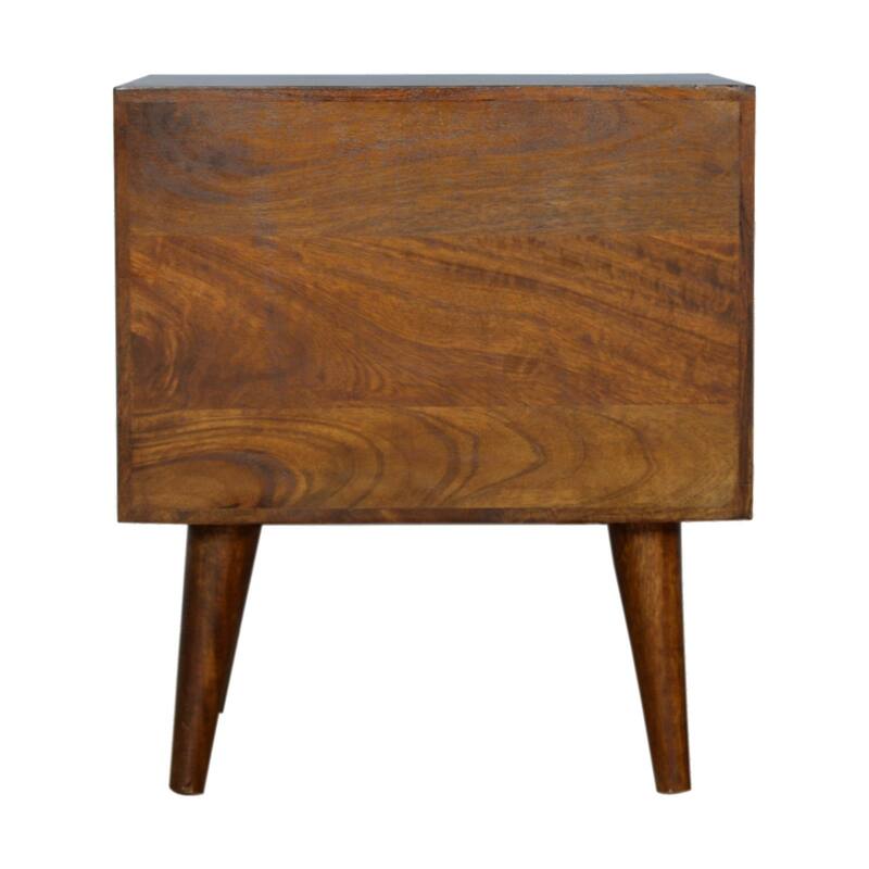 Artisan Furniture Solid Wood Chestnut Prism Nightstand