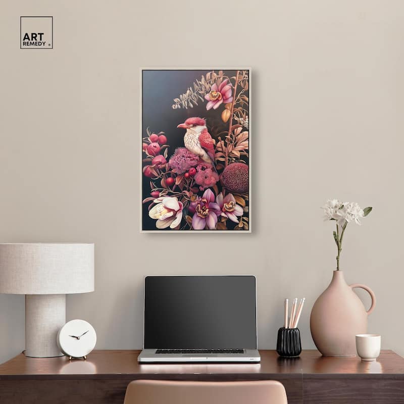 Bird and Bloom Canvas by Art Remedy