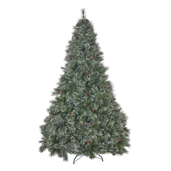 7ft Cashmere Pre Lit Unlit Or Multi Colored Artificial Christmas Tree W Snowy Branches Pinecones By Christopher Knight Home Overstock 24196757 Shop 7 ft cashmere pine and mixed spruce pre lit or unlit artificial christmas tree by christopher knight home overstock 23545659. multi colored artificial christmas tree