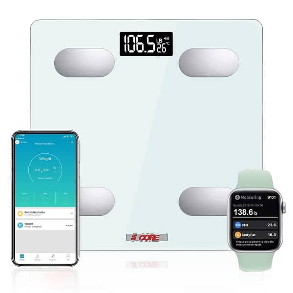  BMI Smart Scales - Digital Weight and Body Fat Scale - Track  Your Fitness Progress with Our Body Analyzer Scale - Know Your Body  Composition and Vital Stats - Bluetooth Scales