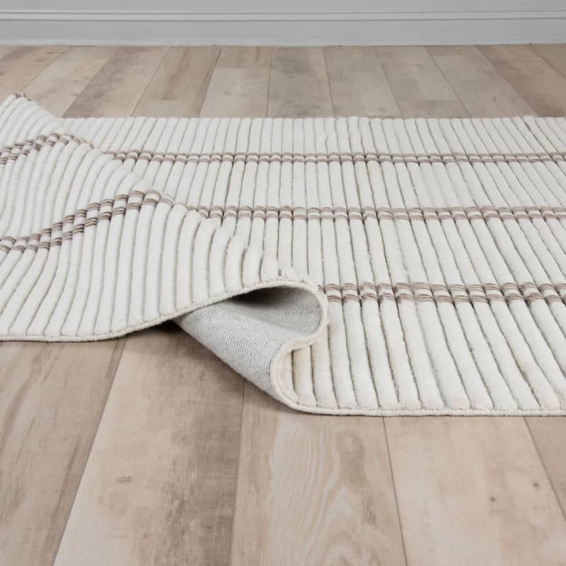 Alora Decor Klaus Stripe Wool Area Rug