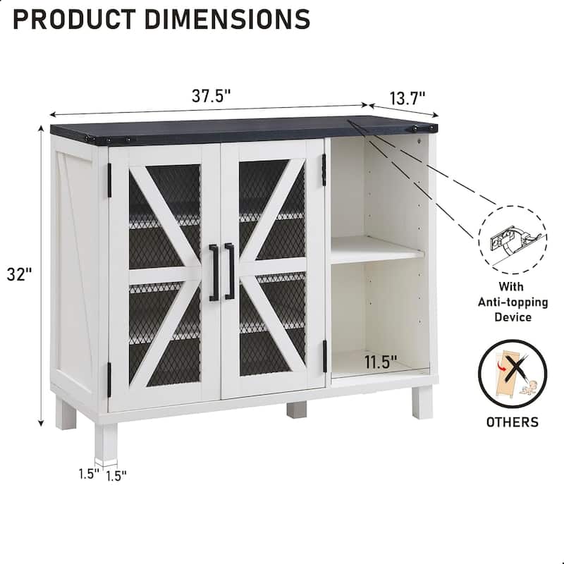 Farmhouse Shoe Storage Cabinet, Wooden Shoe Cabinet, Shoe Organizer - N/A