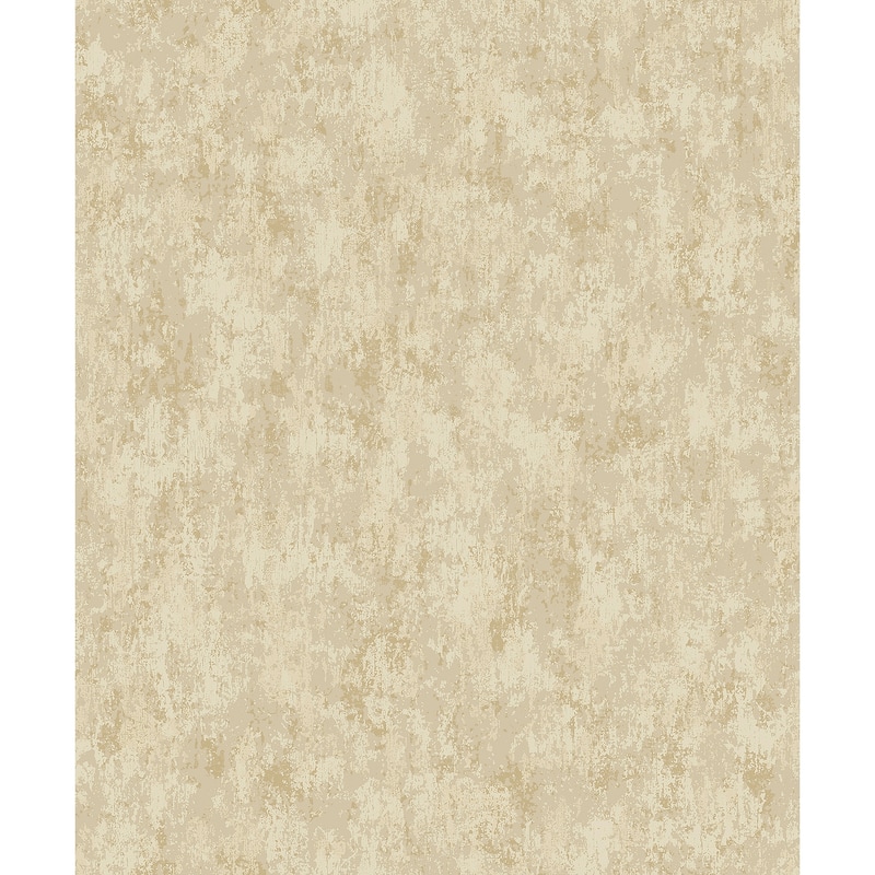 A-Street Prints Haliya Champagne Metallic Plaster Wallpaper
