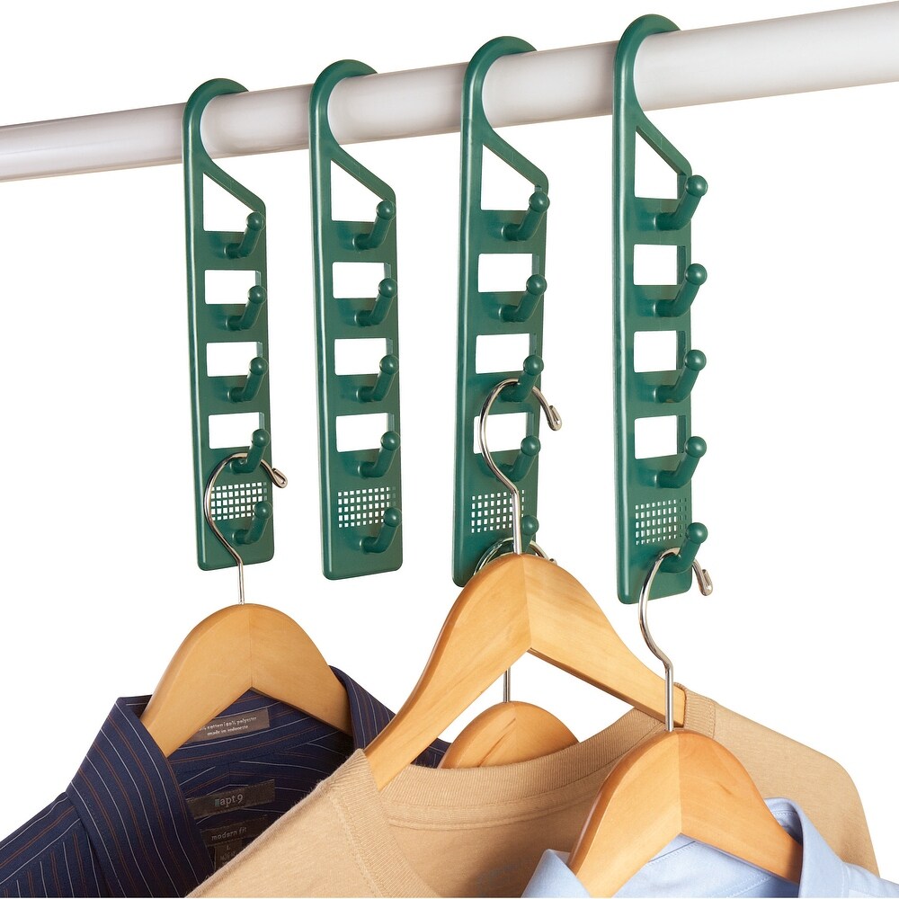 50 Pack Non Slip Velvet Clothes Hangers with Cascading Hooks Space Saving  for Kids, Teens, and Adult's Shirts, Coats, Pants, Suits, and Dresses (Teal,  17.5 Inches) 
