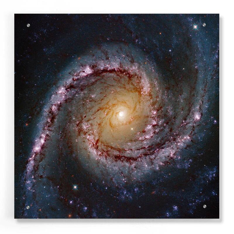 Epic Art 'Grand Swirls' Hubble Space Telescope Acrylic Glass Wall Art - 24x24