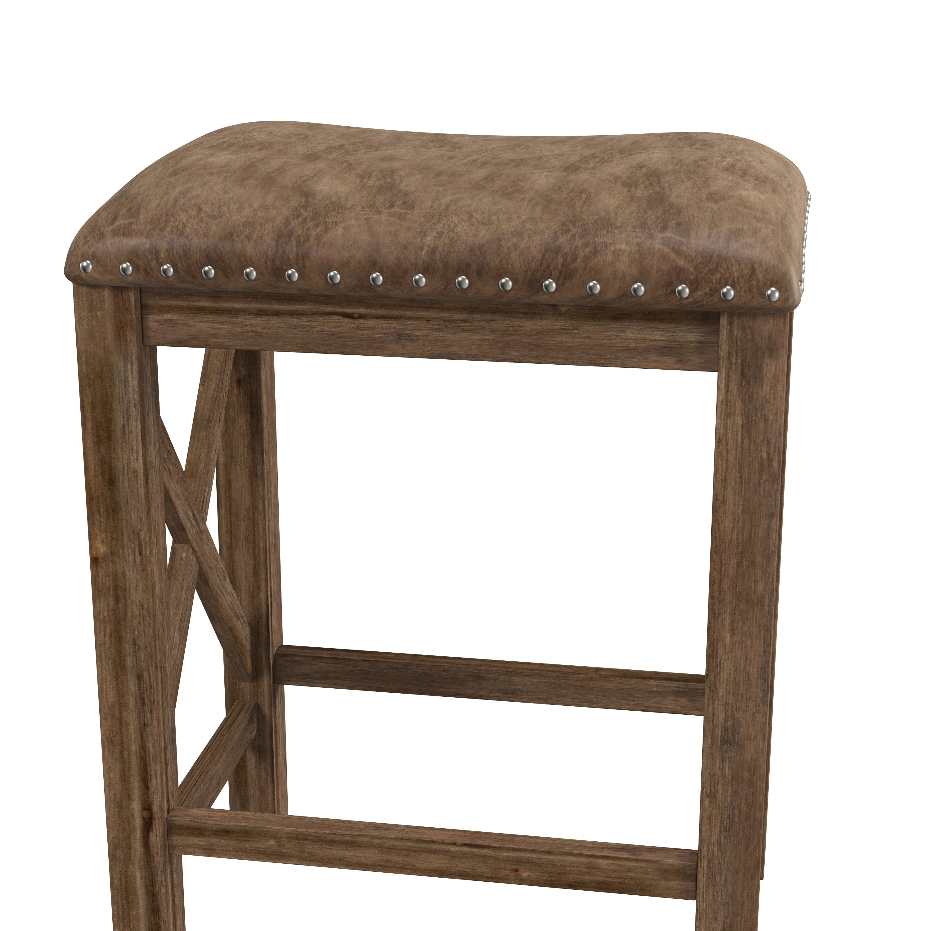 The Gray Barn Wild Hen Bench Wood Backless Counter Height Stool