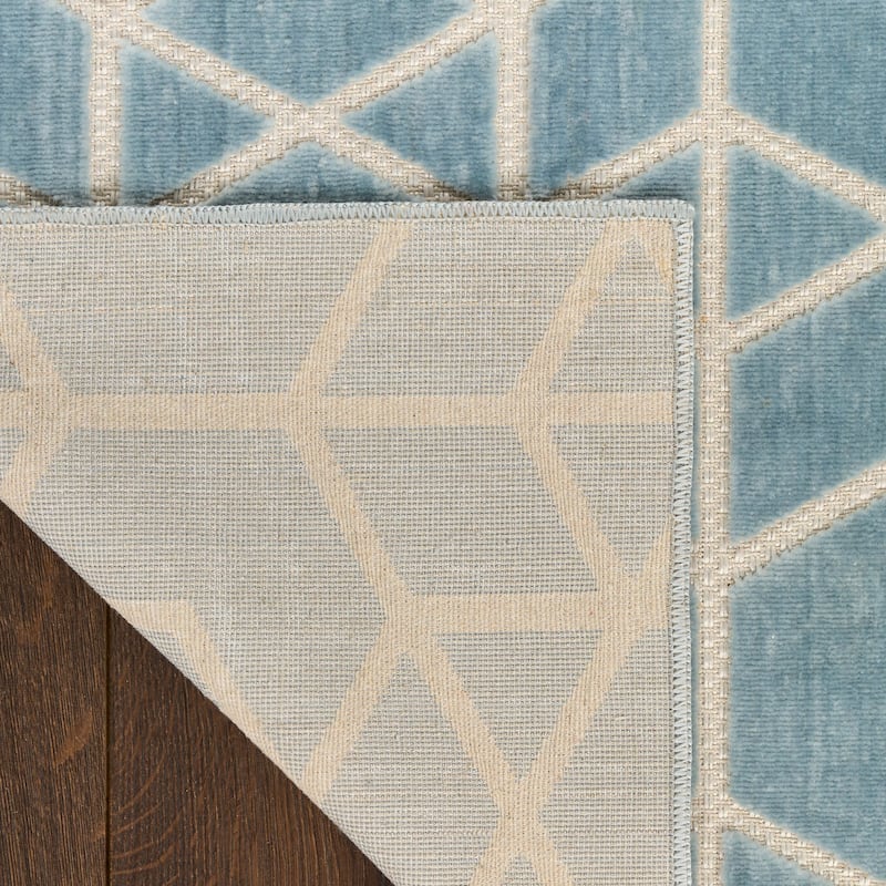 Nourison Washable Charm Indoor only Geometric Area Rug