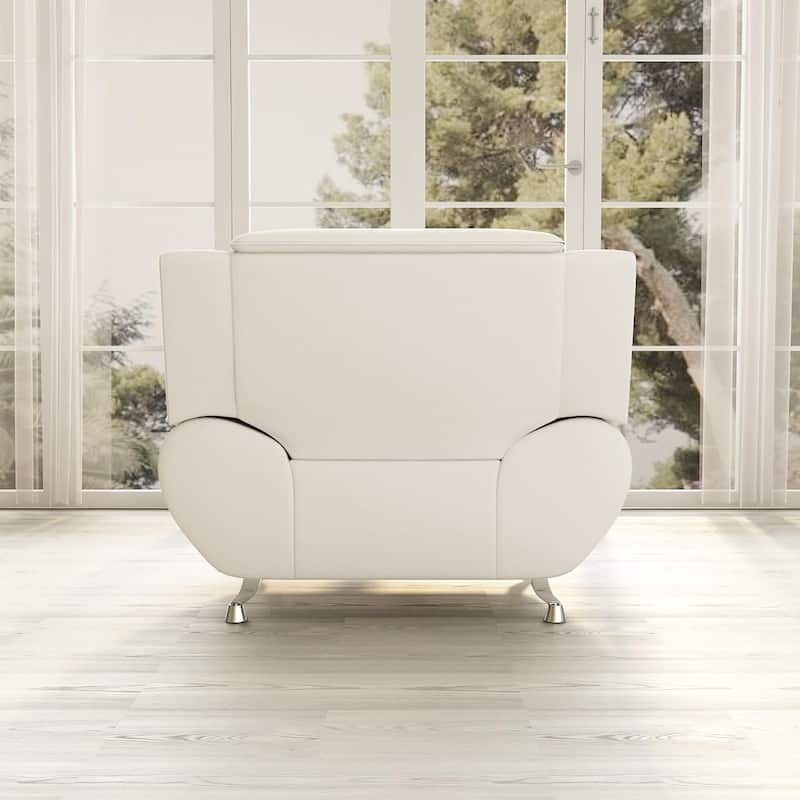 Sanuel 47.3" Wide Faux Leather Club Chair