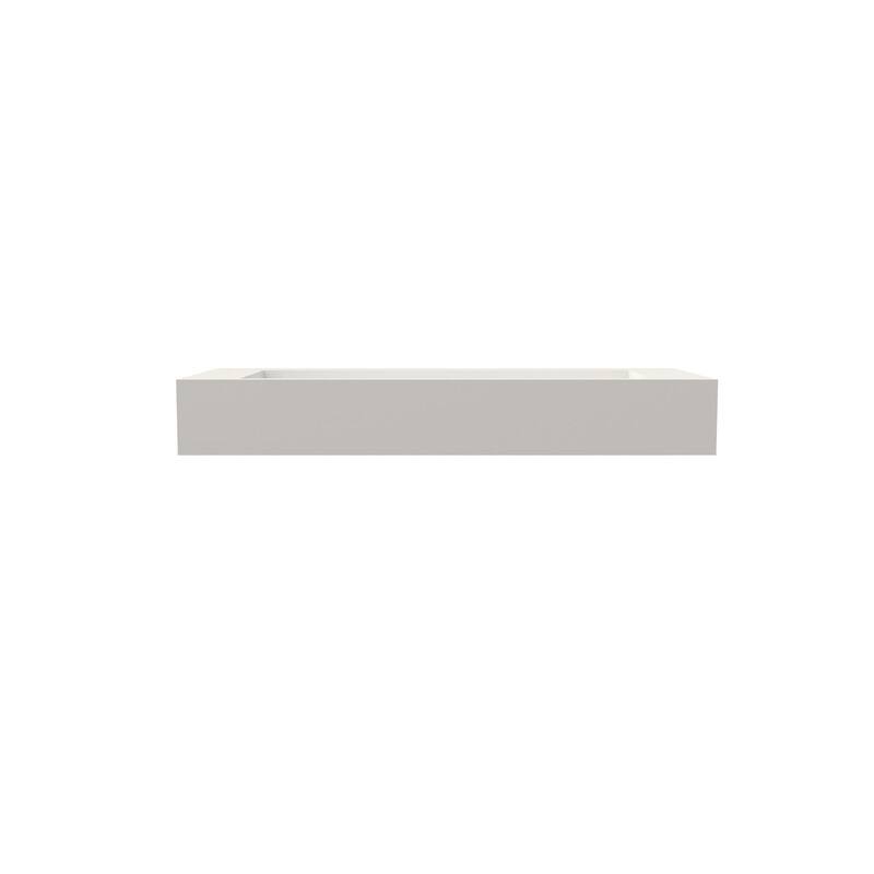 MEDUNJESS 42" Bathroom Sink Solid Surface Bathroom Vessel Sink - 42''
