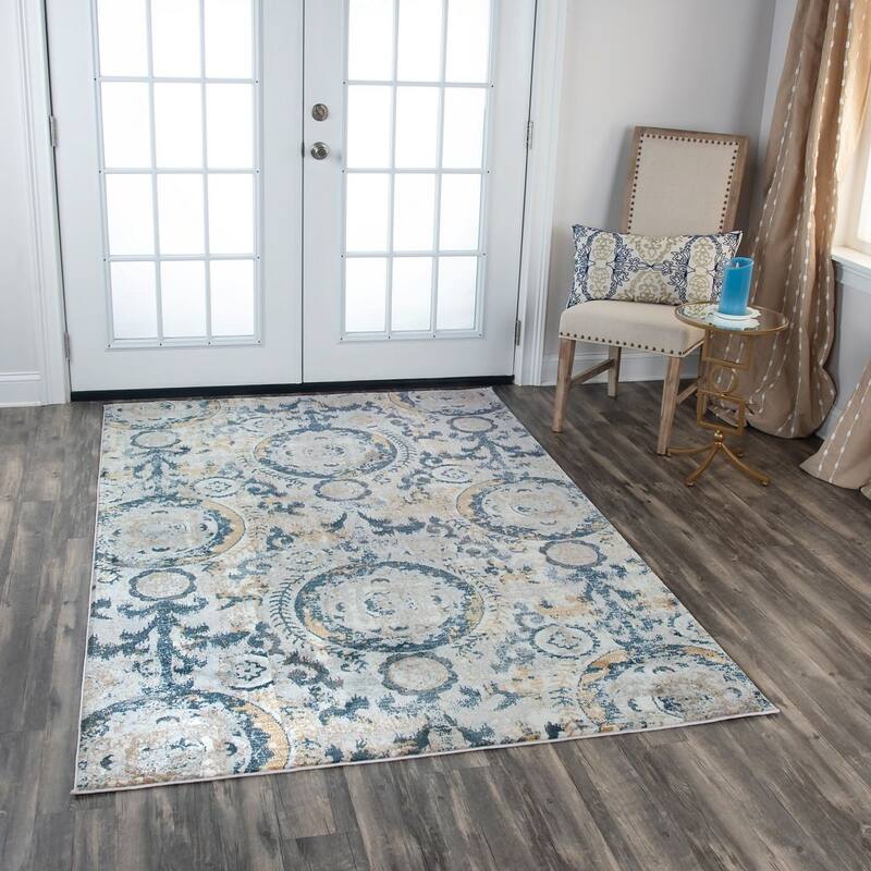 Alora Decor Lavish Circles Transitional Rug